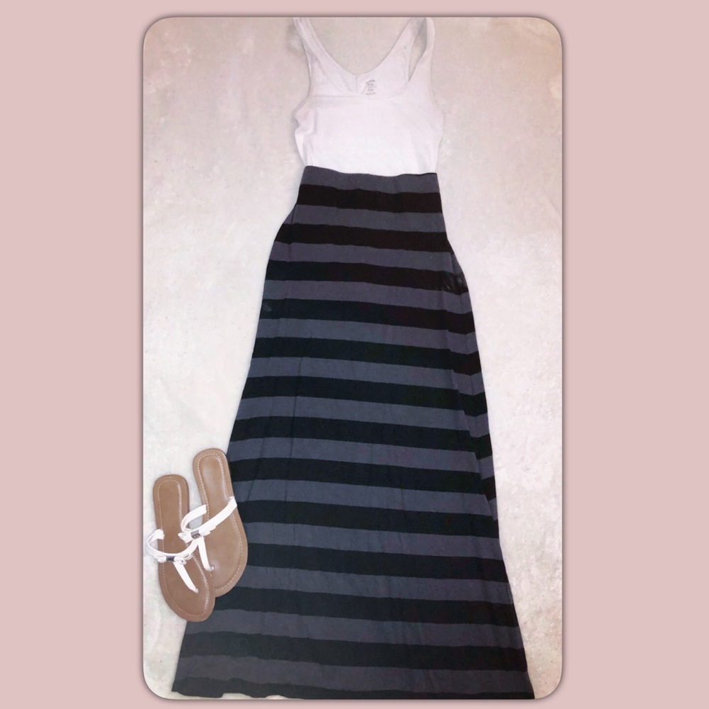 Billabong Striped Maxi Skirt